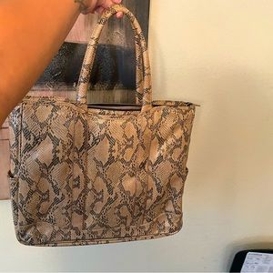 Snake Print Computer Bag